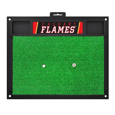 Calgary Flames NHL Golf Hitting Mat (20in L x 17in W)