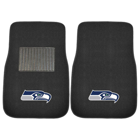 Seattle Seahawks NFL 2-pc Embroidered Car Mat Set