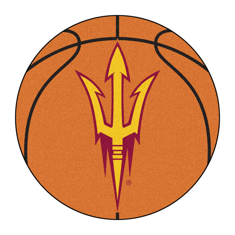 Arizona State Sun Devils Ncaa "basketball" Round Floor Mat (29")