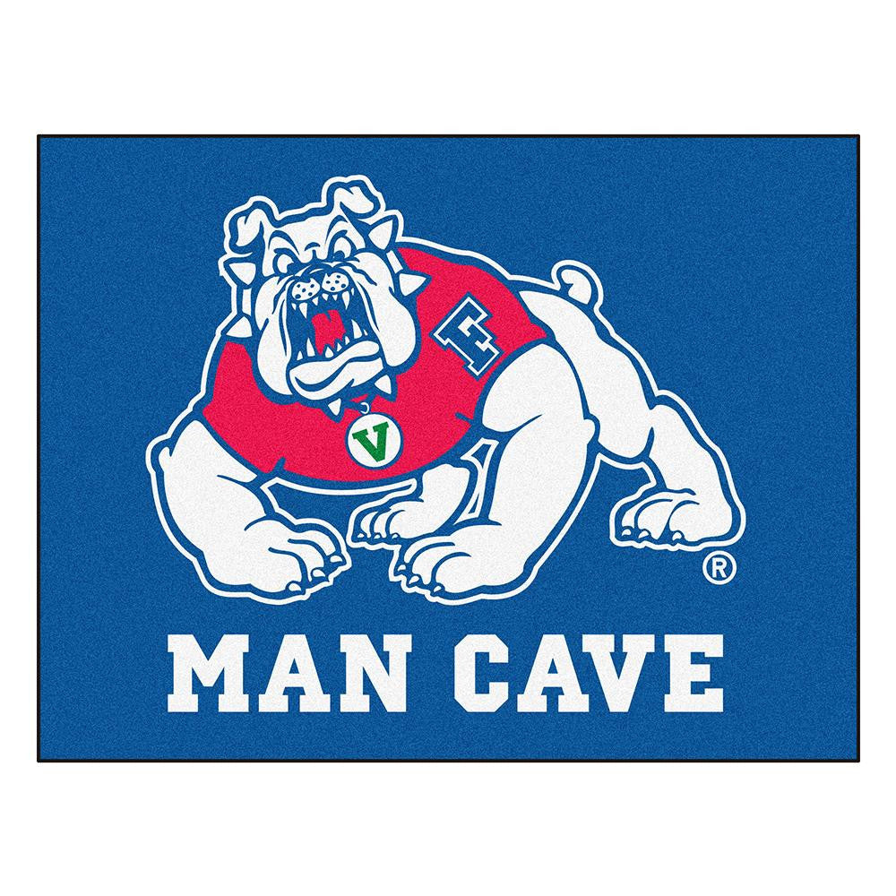 Fresno State Bulldogs Ncaa Man Cave "all-star" Floor Mat (34in X 45in)