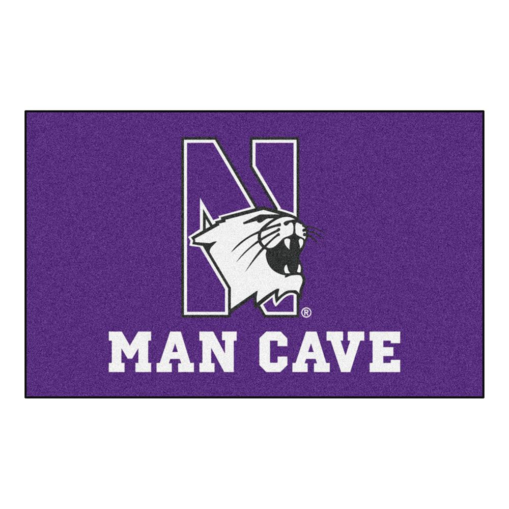 Northwestern Wildcats Ncaa Man Cave "ulti-mat" Floor Mat (60in X 96in)