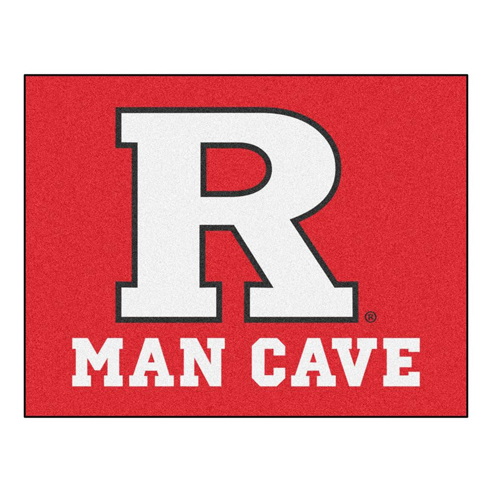 Rutgers Scarlet Knights Ncaa Man Cave "all-star" Floor Mat (34in X 45in)