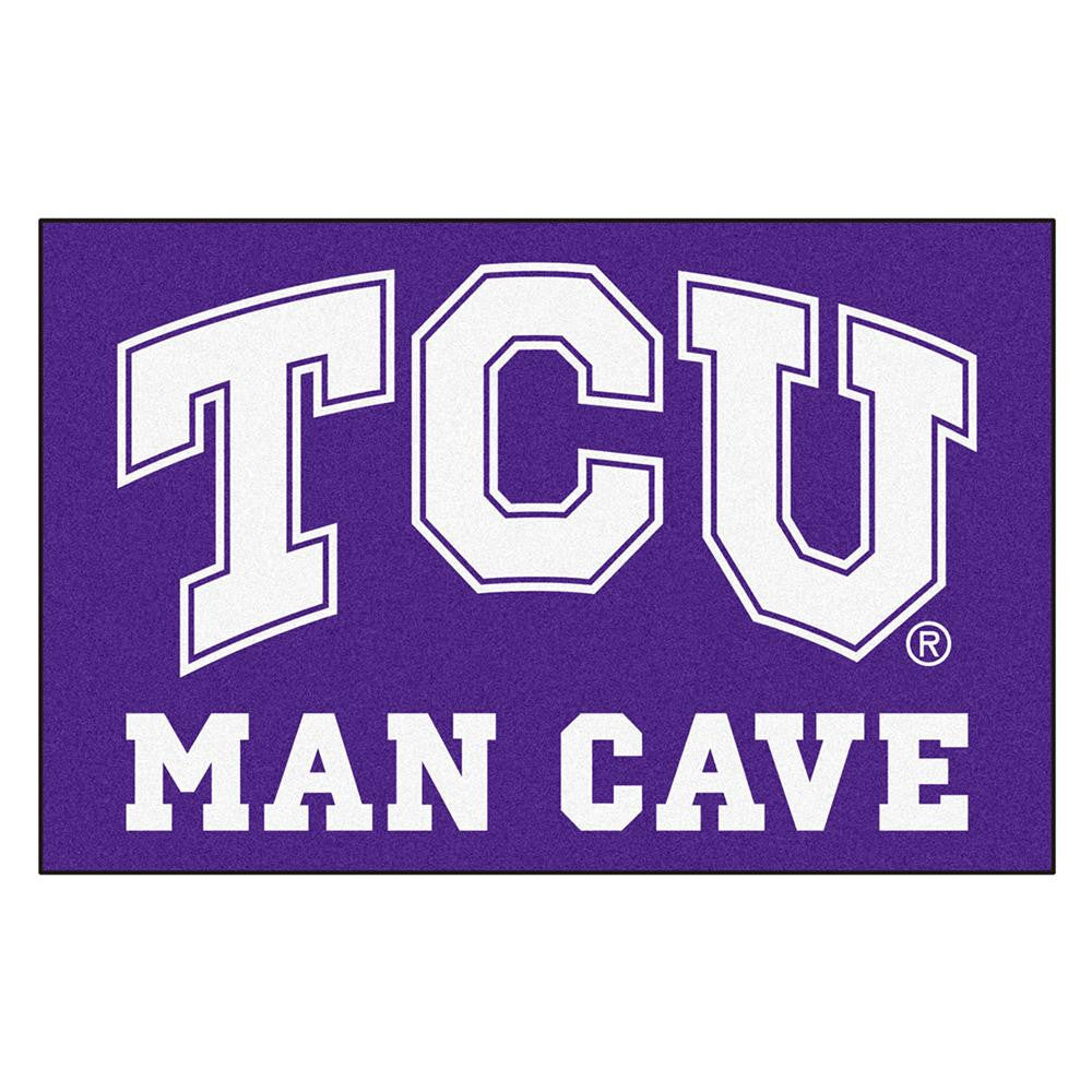 Texas Christian Horned Frogs Ncaa Man Cave "starter" Floor Mat (20in X 30in)