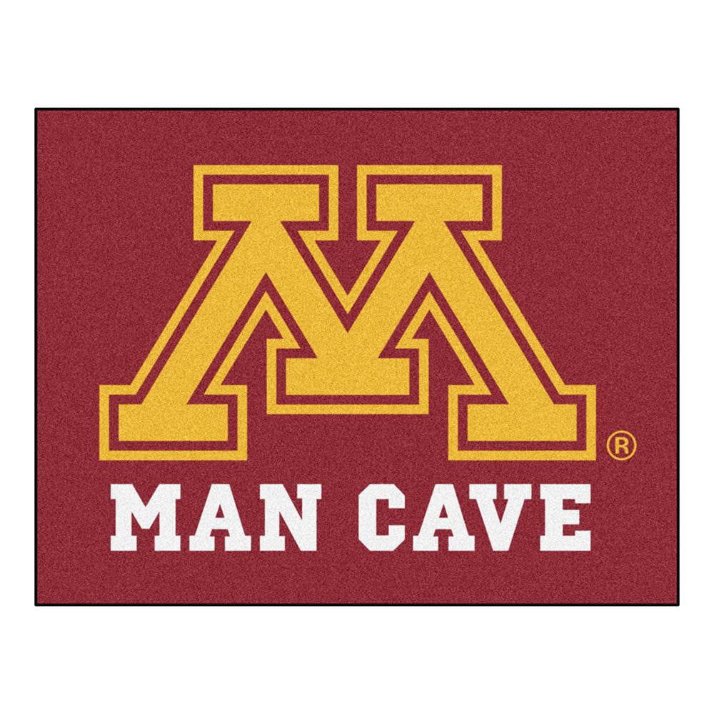Minnesota Golden Gophers Ncaa Man Cave "all-star" Floor Mat (34in X 45in)