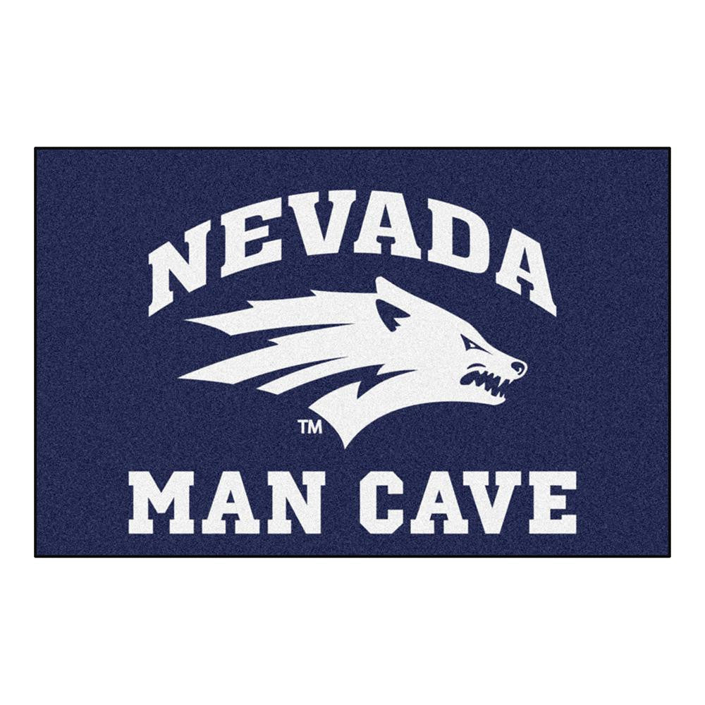 Nevada Wolf Pack Ncaa Man Cave "starter" Floor Mat (20in X 30in)