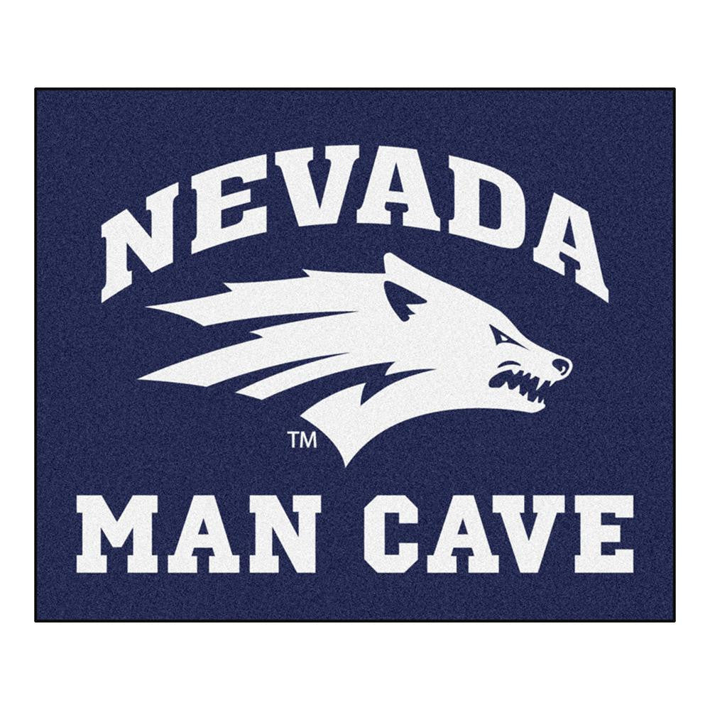 Nevada Wolf Pack Ncaa Man Cave "tailgater" Floor Mat (60in X 72in)
