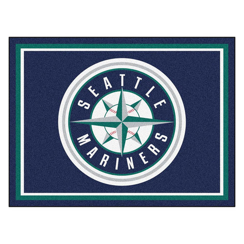 Seattle Mariners MLB 8ft x10ft Area Rug