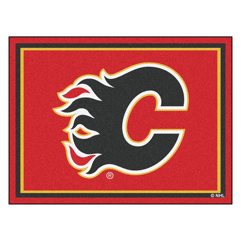 Calgary Flames NHL 8ft x10ft Area Rug