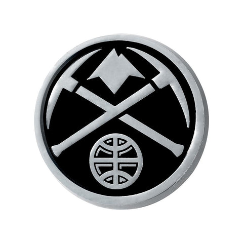 Denver Nuggets NBA Chrome Car Emblem (2.3in x 3.7in)