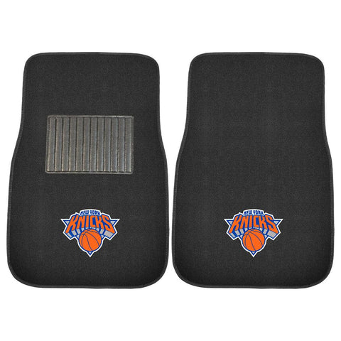 New York Knicks NBA 2-pc Embroidered Car Mat Set