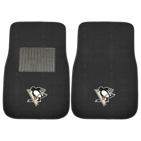 Pittsburgh Penguins NHL 2-pc Embroidered Car Mat Set