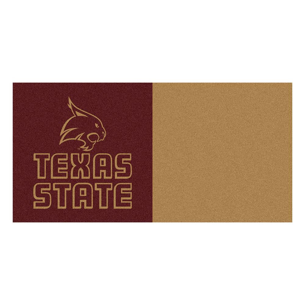 Texas State Bobcats Ncaa Team Logo Carpet Tiles