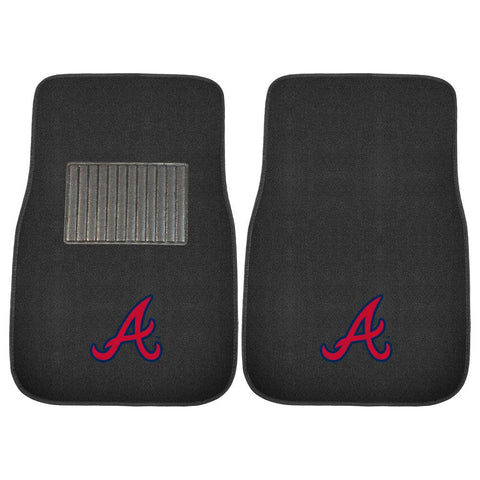 Atlanta Braves MLB 2-pc Embroidered Car Mat Set