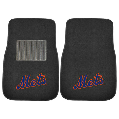 New York Mets MLB 2-pc Embroidered Car Mat Set