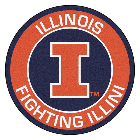 Illinois Fighting Illini Ncaa Rounded Floor Mat (29in)