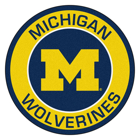 Michigan Wolverines Ncaa Rounded Floor Mat (29in)