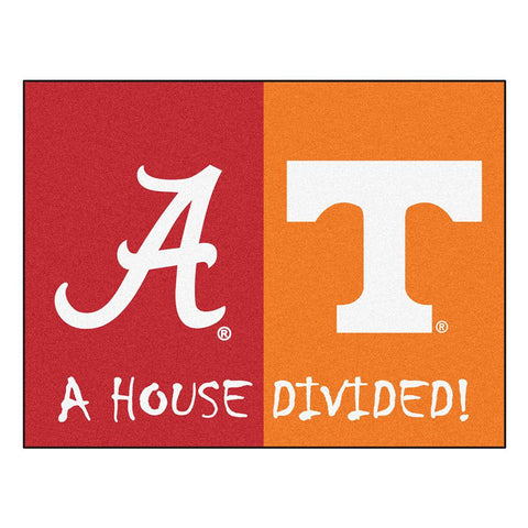 Alabama  -  Tenneessee Ncaa House Divided Nfl "all-star" Floor Mat (34"x45")