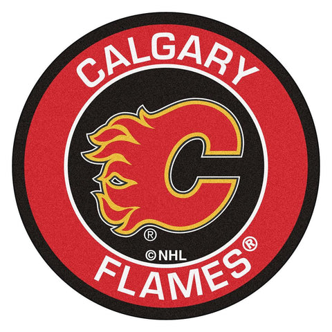 Calgary Flames NHL Round Floor Mat (29)