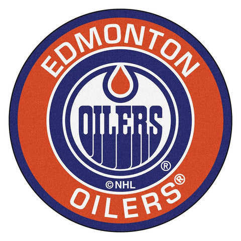 Edmonton Oilers NHL Round Floor Mat (29)