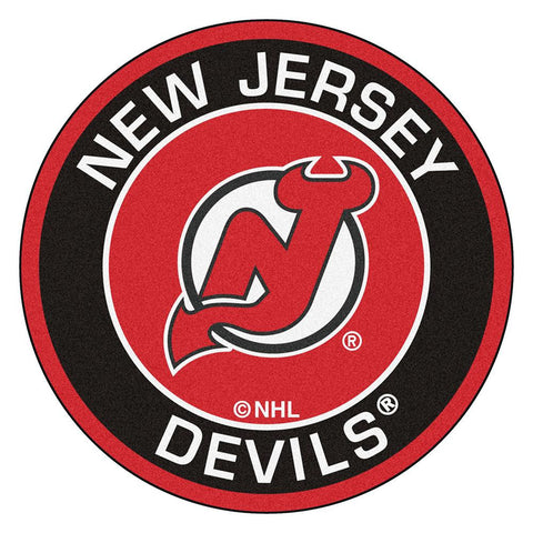 New Jersey Devils NHL Round Floor Mat (29)