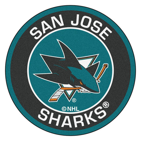 San Jose Sharks NHL Round Floor Mat (29)