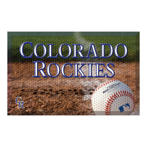 Colorado Rockies MLB Scraper Doormat (19x30)