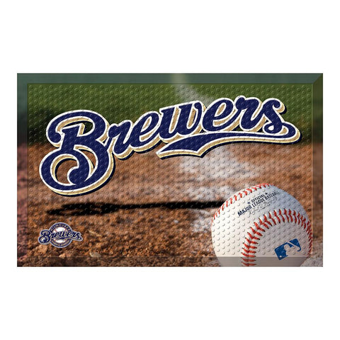 Milwaukee Brewers MLB Scraper Doormat (19x30)