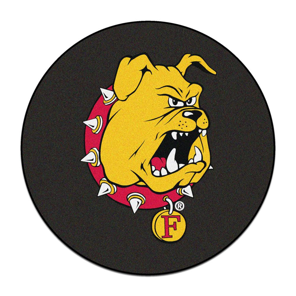 Ferris State Bulldogs Ncaa Puck Mat (29" Diameter)