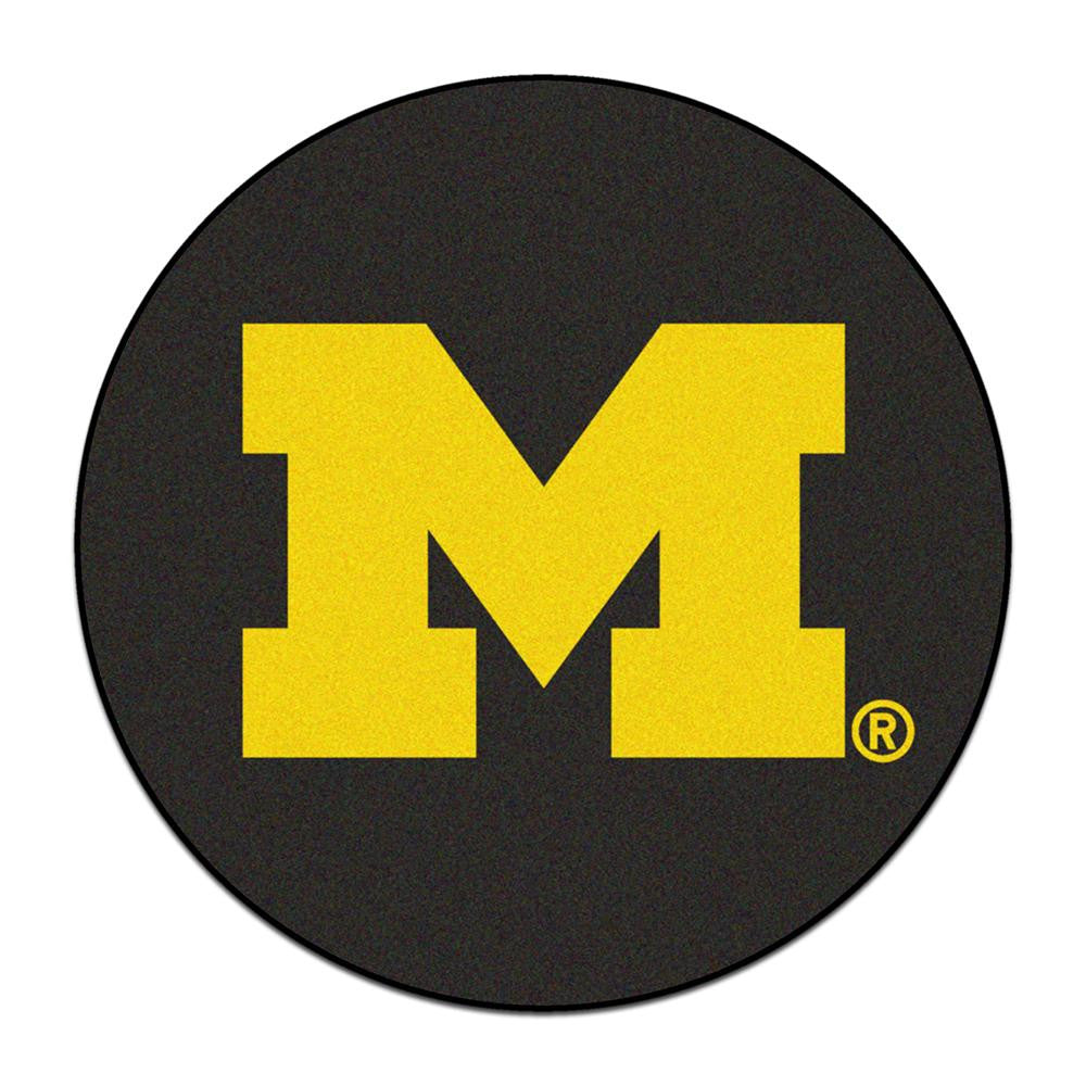 Michigan Wolverines Ncaa Puck Mat (29" Diameter)