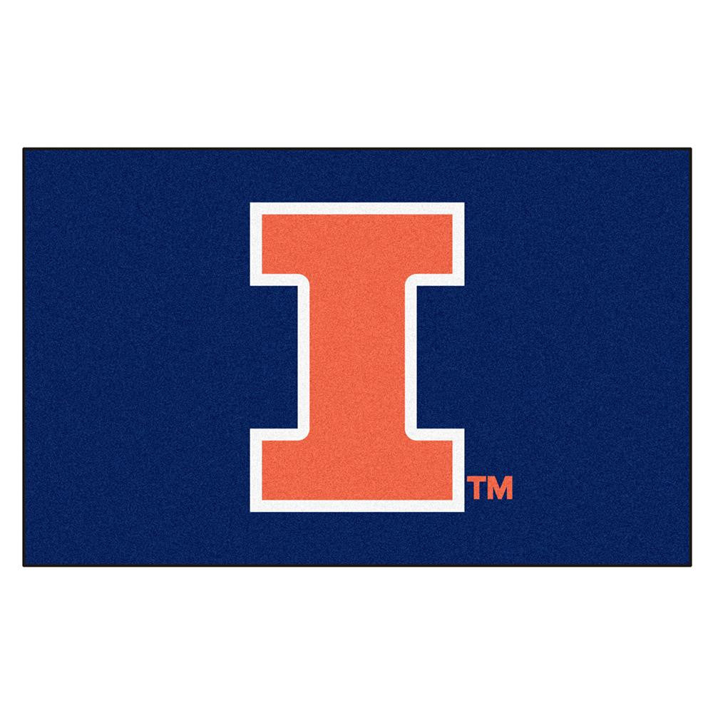Illinois Fighting Illini Ncaa "ulti-mat" Floor Mat (5x8')
