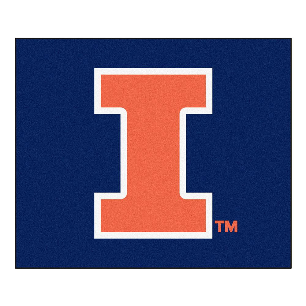 Illinois Fighting Illini Ncaa "tailgater" Floor Mat (5'x6')