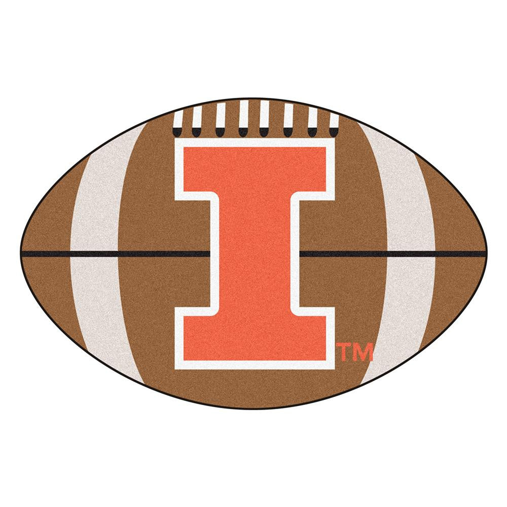 Illinois Fighting Illini Ncaa "football" Floor Mat (22"x35")