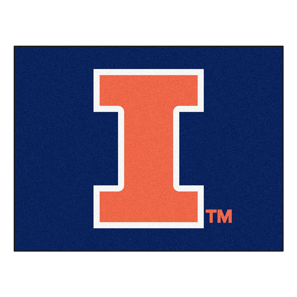 Illinois Fighting Illini Ncaa "all-star" Floor Mat (34"x45")