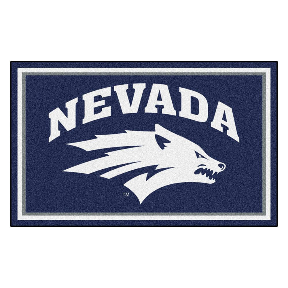 Nevada Wolf Pack Ncaa 4x6 Rug (46"x72")