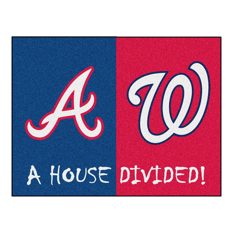 Atlanta Braves-Washington Nationals MLB House Divided All-Star Floor Mat (34x45)
