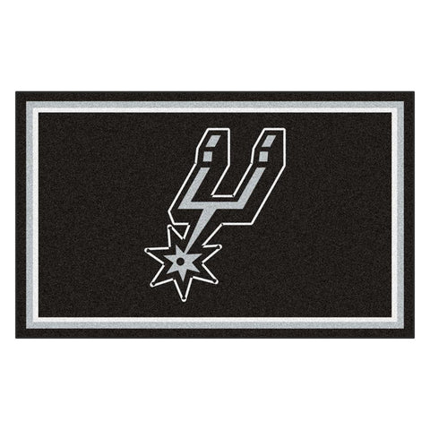 San Antonio Spurs NBA 4x6 Rug (46x72)