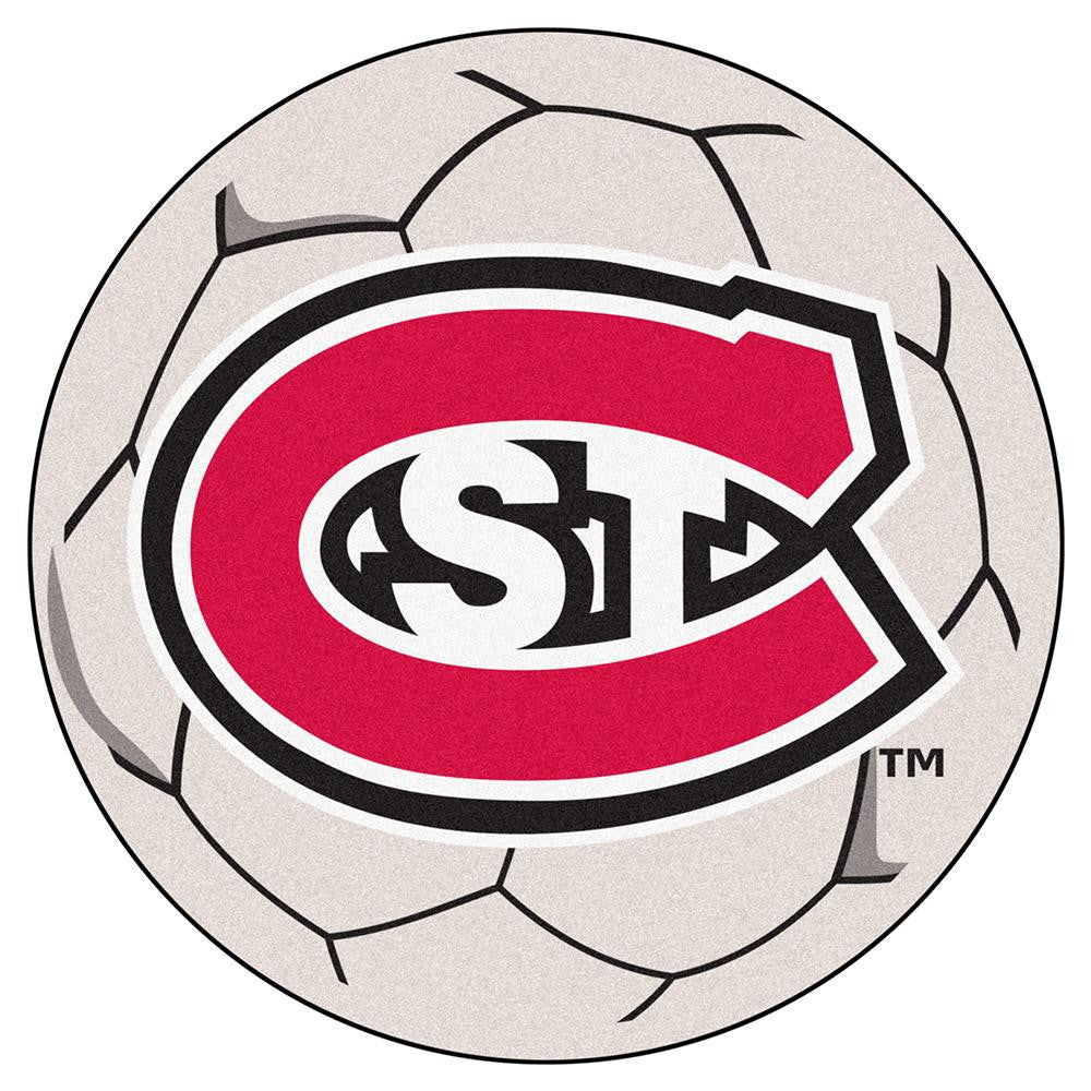 Saint Cloud State Huskies Ncaa "soccer Ball" Round Floor Mat (29")