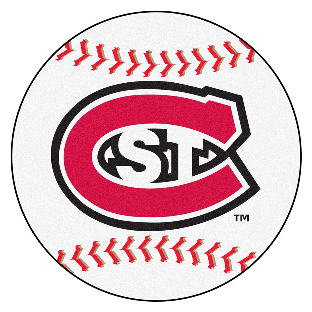 Saint Cloud State Huskies Ncaa "baseball" Round Floor Mat (29")