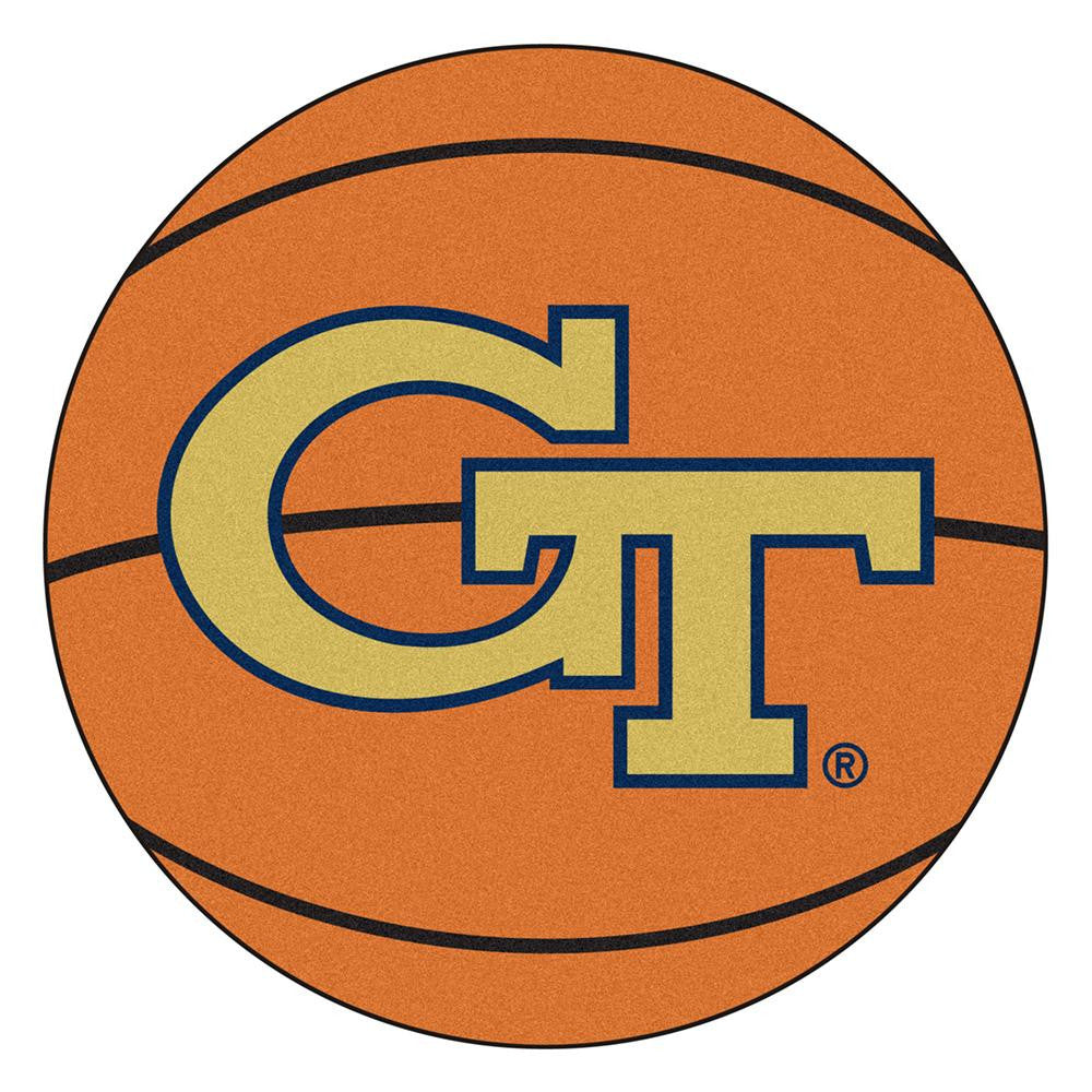 Georgia Tech Yellowjackets Ncaa "basketball" Round Floor Mat (29")