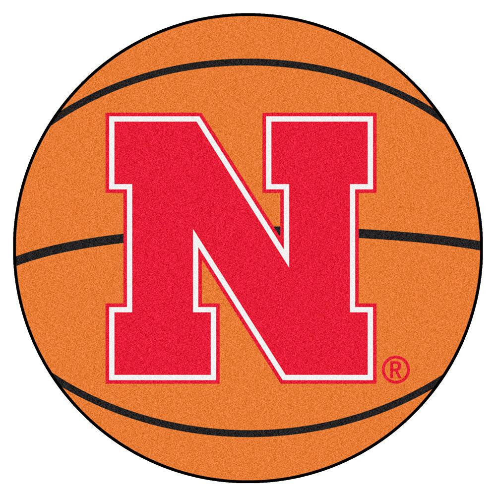 Nebraska Cornhuskers Ncaa "basketball" Round Floor Mat (29")