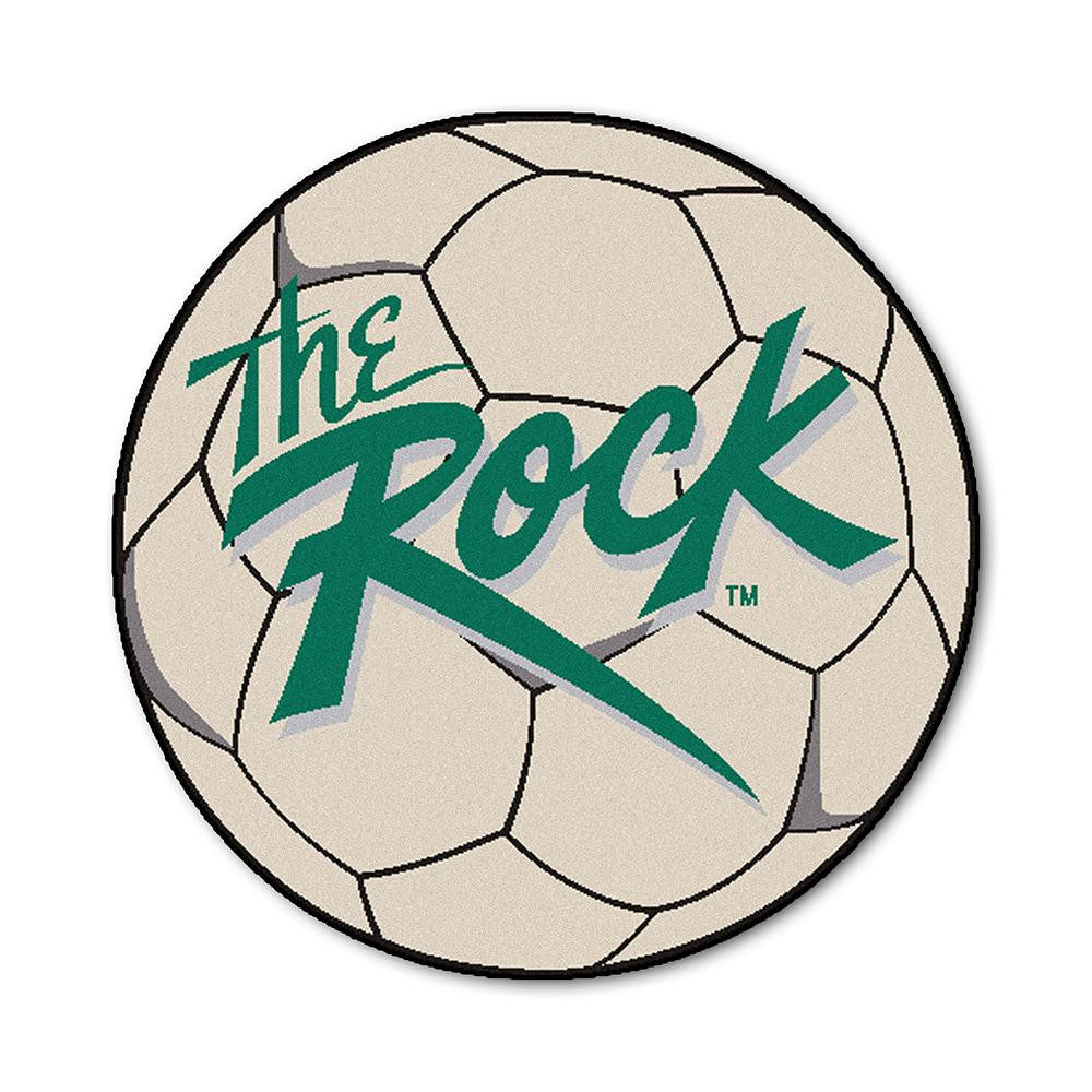 Slippery Rock Ncaa "soccer Ball" Round Floor Mat (29")
