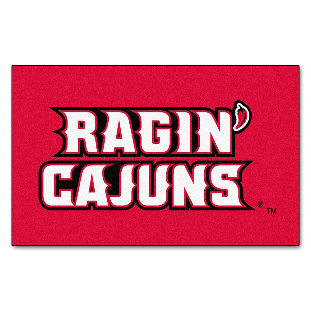 Louisiana Lafayette Ragin Cajuns Ncaa "ulti-mat" Floor Mat (5x8')