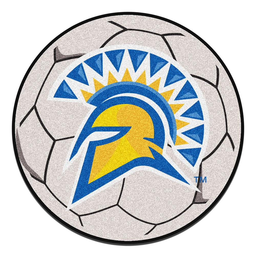 San Jose State Spartans Ncaa Soccer Ball Round Floor Mat (29")