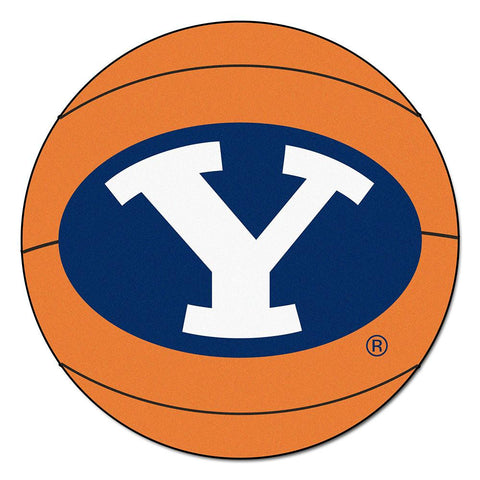 Brigham Young Cougars Ncaa "basketball" Round Floor Mat (29")