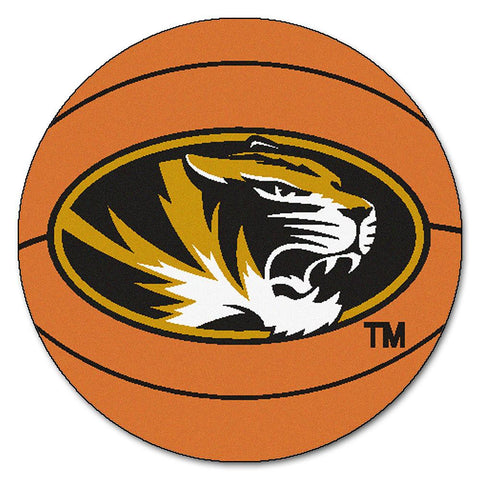 Missouri Tigers Ncaa "basketball" Round Floor Mat (29")