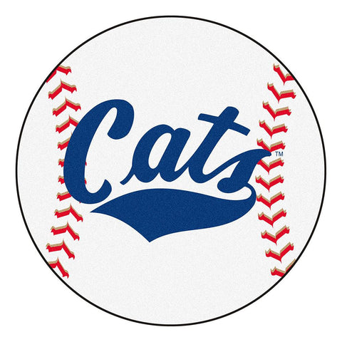 Montana State Bobcats Ncaa "baseball" Round Floor Mat (29")