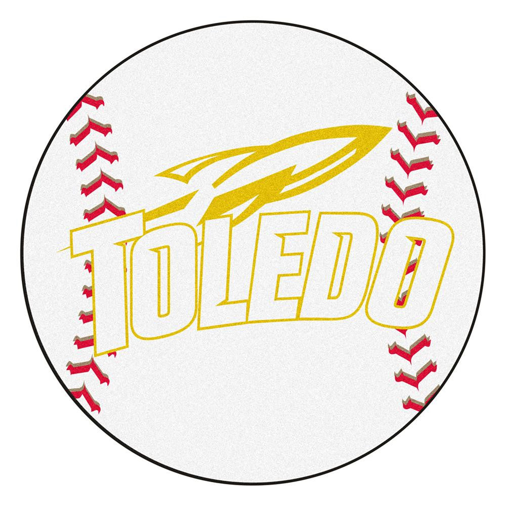 Toledo Rockets Ncaa "baseball" Round Floor Mat (29")