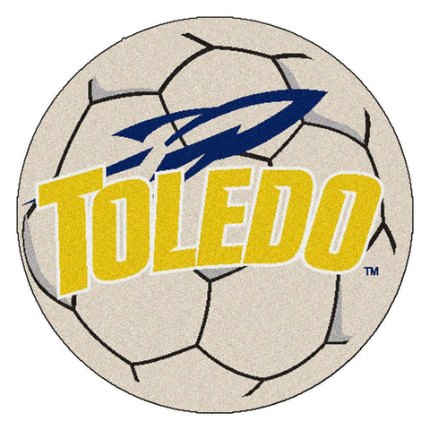 Toledo Rockets Ncaa "soccer Ball" Round Floor Mat (29")