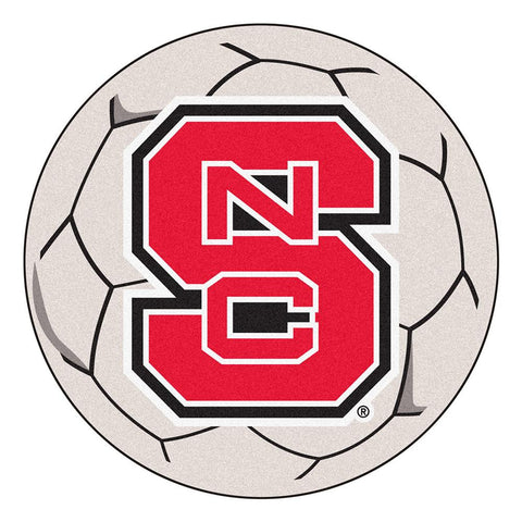 North Carolina State Wolfpack Ncaa "soccer Ball" Round Floor Mat (29")