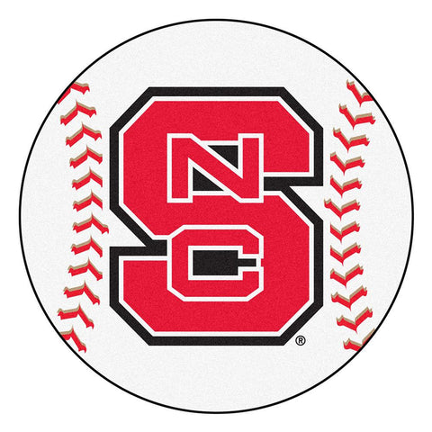 North Carolina State Wolfpack Ncaa "baseball" Round Floor Mat (29")